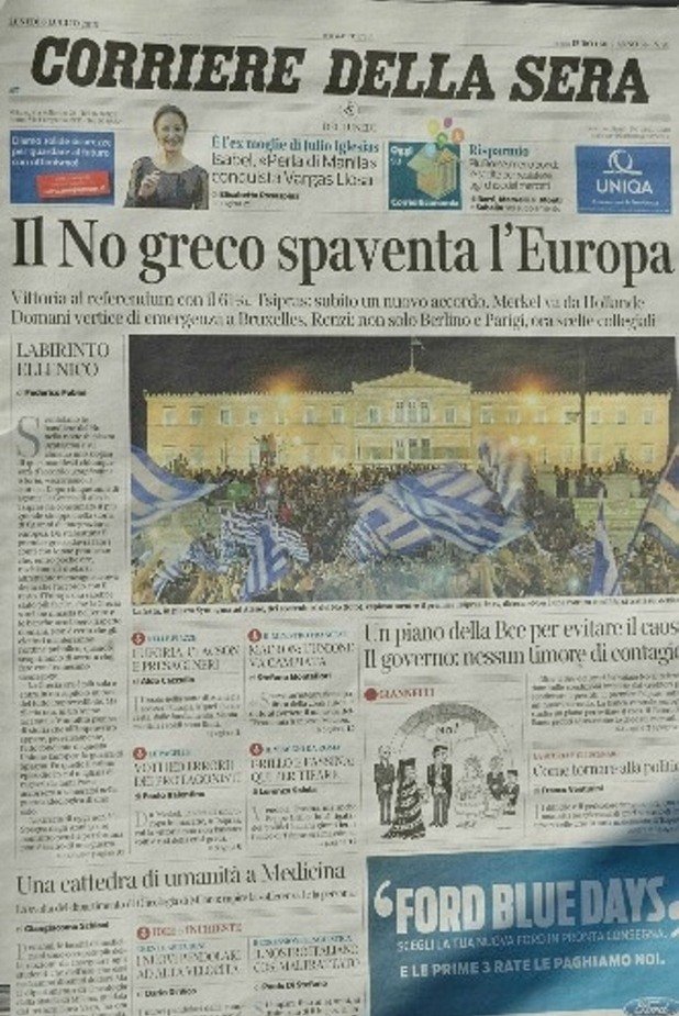"Гръцкото "не" изплаши Европа"