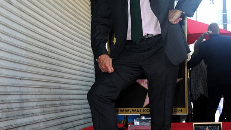 И това определено си пролича по време на церемонията на Алеята на славата.