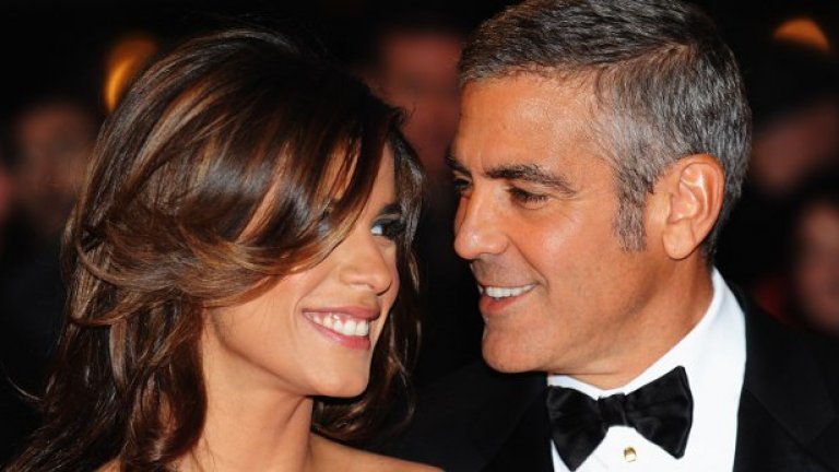 Клуни с бившата си годеница - скандалната италианка Елизабета Каналис