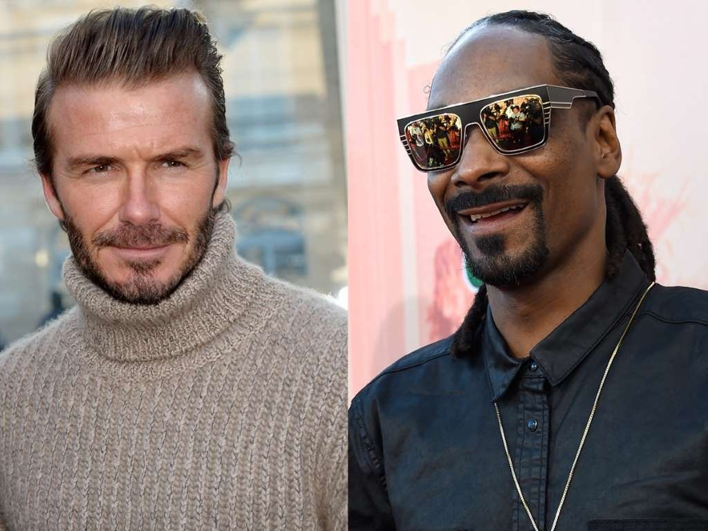 Дейвид Бекъм и Snoop Dogg 
Подобно на жена си, Дейвид също завързва приятелства след като се местят в Калифорния. Snoop Dogg дори дава на Бекъм да чуе новата му музика преди да я пусне.