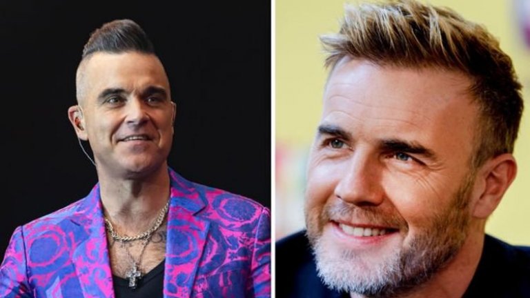 Роби Уилямс срещу Take That
Сега изглежда, че те отново са най-добри приятели, но цяло десетилетие премина в размяна на нападки между Уилямс и останалите от бившата му група Take That. Откакто той напусна състава през 1995 г. и разви бомбастична солова кариера, Роби не пропускаше да изтъкне, че не може да понася другото голямо име от Take That Гари Барлоу. 
„Исках да го смажа. Исках да смажа спомена за бандата и не можех да оставя нещата в миналото“, каза британският певец през 2010-а. 
В своя хит No Regrets той беше вложил именно ненавистта, която е чувствал при напускането на Take That. Роби беше изгонен от бандата, след като се беше отдал на купонясване, вместо да посещава репетициите с останалите. 
През същия период в средата на 90-те Роби се бореше със зависимостта си от алкохола и наркотиците. „Мразех музиката ни, мразех и самия себе си“, признава той. 
Но Уилямс и Барлоу някак се сдобриха доста по-късно, когато и двамата признаха, че са се държали като задници. Сега те отново пишат музика заедно, а Роби Уилямс обещава отново да участва на турне с Take That.