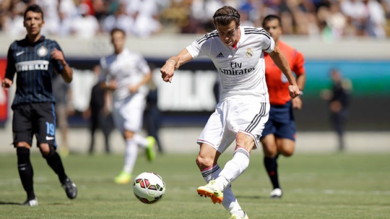 Реал също е в Щатите, а в мача с Интер блестя Гарет Бейл - Кристиано Роналдо и Хамес Родригес още си почиват от световното.