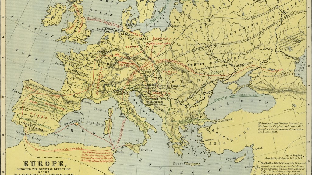 Как варварските кралства оформят новата политическа карта на Европа след разпадането на античния свят