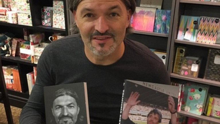 Само преди няколко седмици Сърничек бе в Нюкасъл за представянето на книгата си "Павел е джорди".