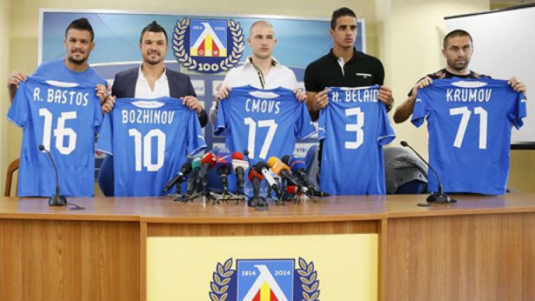 Левски представи петима нови футболисти.