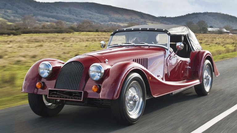 Morgan Plus 4
Представеният през 1950 година Morgan Plus 4, който и досега се произвежда без особени промени, получи някои подобрения за 2014. Моделът се предлага с две или с четири места, като арматурното му табло е ново. 2-литровият 4-цилиндров двигател от Ford е с леко повишена мощност и отново работи с механична трансмисия, идваща от Mazda. Това е и най-бързият Plus 4 – максимална скорост почти 220 км/ч и ускорение от 0 до 100 км/ч за по-малко от 8 секунди.