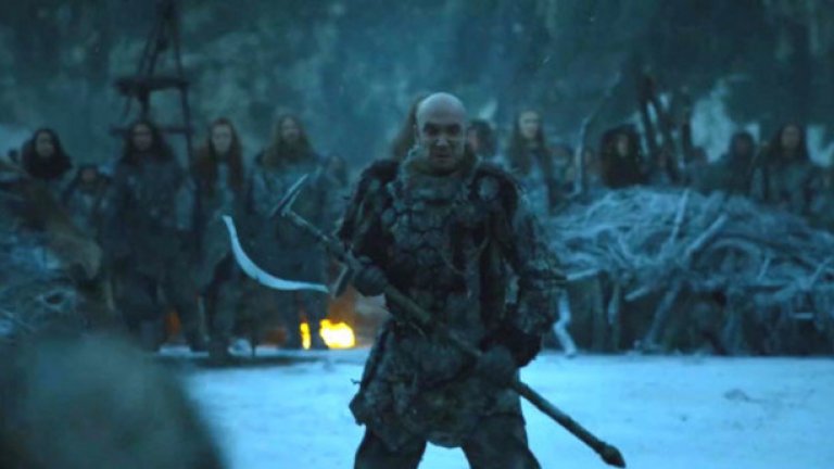 Захари Бахаров в ролята на Лобода в Game of Thrones
