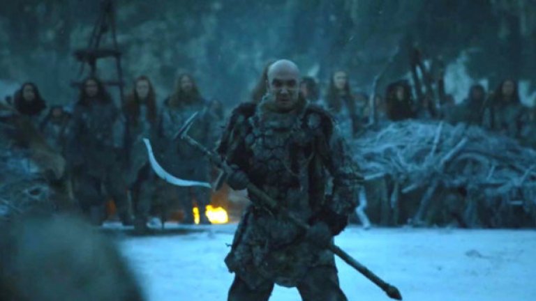 Захари Бахаров в ролята на Лобода в Game of Thrones