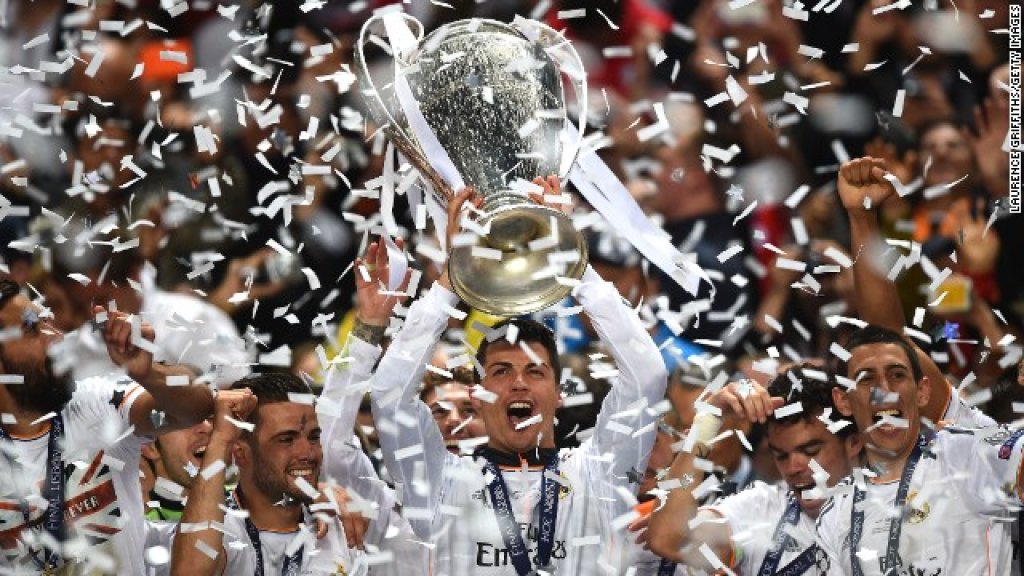 Ronaldo-Real Madrid-Champions-League-trophy