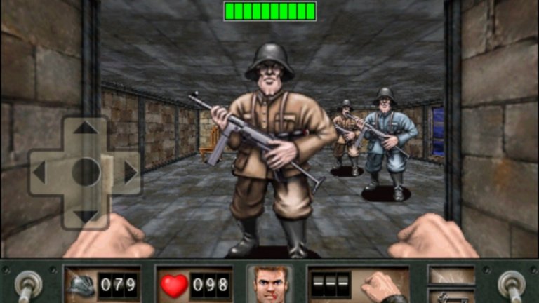 1. Wolfenstein RPG (JAVA, 2008 г.)

След успеха с Doom RPG, id Software реши да пренесе и другата си голяма поредица на екрана на телефона. Wolfenstein RPG е триумф на мобилния дизайн и предлага всичко, което сме свикнали да виждаме в една видеоигра, но в съобразен с мобилните особености формат.

Играта запазва походовия тактически геймплей с изглед от първо лице. Очакват ви дузина нива, пълни с интересни противници, множество тайни из нивата, две мини игри, остроумни диалози и какво ли още не. Дори когато се справите с финалния бос, Wolfenstein RPG заслужава повторно изиграване, защото надали ще успеете да видите всичко, което тя предлага от един път. Възможността да записвате играта си абсолютно по всяко време я прави изключително удобна за телефон. През 2009 г. Wolfenstein RPG излезе и за iOS, но в момента вече не може да я откриете в App Store, така че най-добрият вариант си остава JAVA емулатор.
