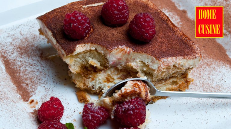 Тирамису с малини