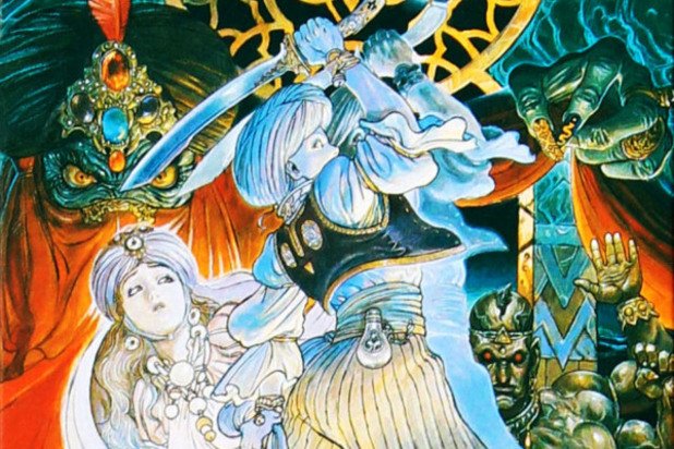 Prince Of Persia (Super Famicom)

Създадена от известния дизайнер Джордан Мехнер, оригиналната Prince of Persia е вдъхновена от “Приказки от 1001 нощи” – антология от приказки от Близкия изток, в която влизат истории като “Синбад мореплавателя”, “Аладин”, “Aли баба и четиридесетте разбойника”. В този смисъл играта пресъздава мистиката на региона, опитвайки се да улови духа на историите без просто да открадне съдържанието им. Обложката улавя усещането за приключения и мистерии и акцентира върху него блестящо. 
