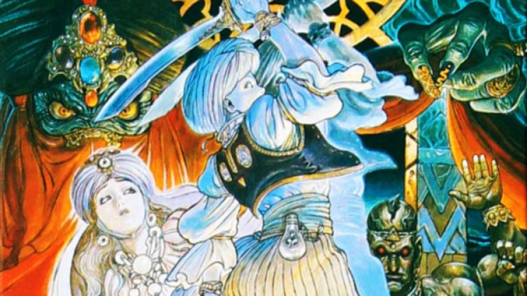 Prince Of Persia (Super Famicom)
Създадена от известния дизайнер Джордан Мехнер, оригиналната Prince of Persia е вдъхновена от “Приказки от 1001 нощи” – антология от приказки от Близкия изток, в която влизат истории като “Синбад мореплавателя”, “Аладин”, “Aли баба и четиридесетте разбойника”. В този смисъл играта пресъздава мистиката на региона, опитвайки се да улови духа на историите без просто да открадне съдържанието им. Обложката улавя усещането за приключения и мистерии и акцентира върху него блестящо.