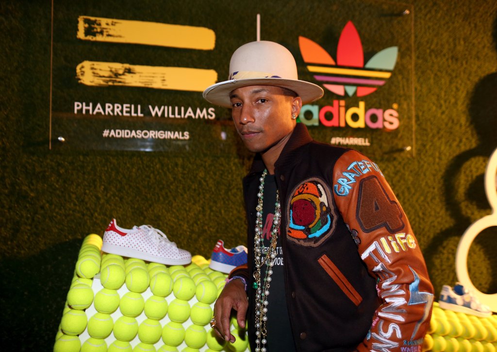 На партито послучай сключването на договора между adidas и Фарел Уилямс