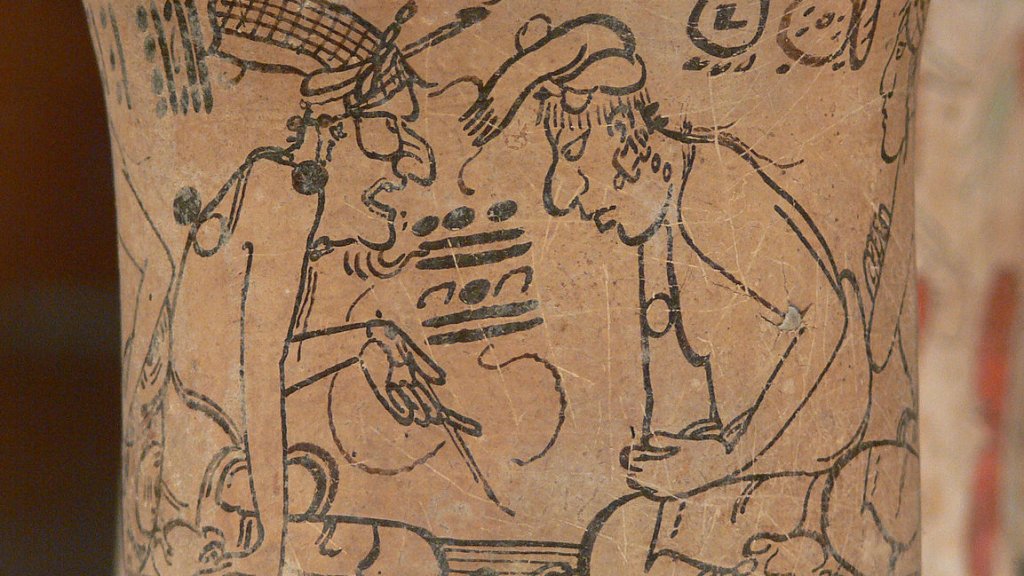 1153px-Maya_Codex-Style_Vessel_with_two_scenes_3_Kimbell