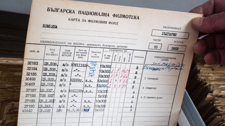 Номерата в тези карти показват на кой рафт може да бъде открит даден филм