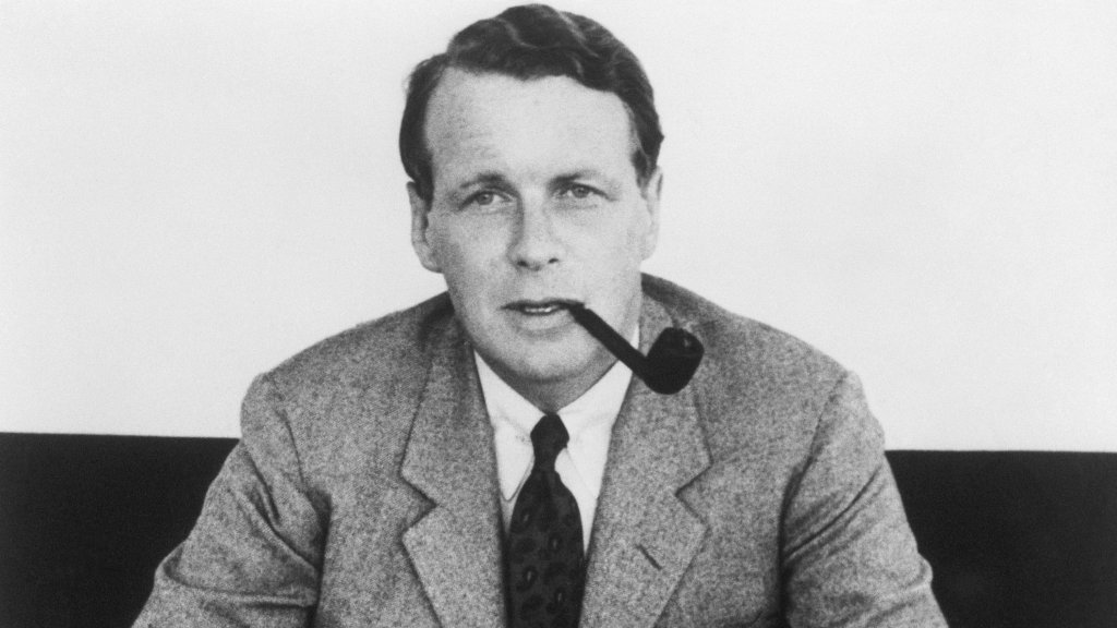 David Ogilvy with Smoking Pipe