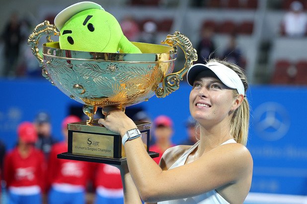 Преди няколко дни Мария вдигна титлата и от турнира "China Open" в Пекин