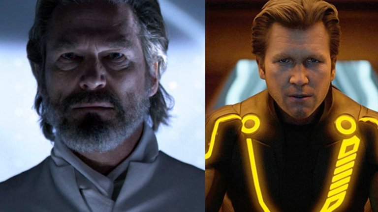 Джеф Бриджис в Tron: Legacy (2010 г.)
Сред първите примери за дигитално подмладяване беше Tron: Legacy - вече позабравеното продължение на култовия филм от началото на 80-те. В оригиналa Джеф Бриджис играе главния герой Кевин Флин, който попада във виртуален свят. В Tron: Legacy основната роля е поверена на сина на Флин, който се сблъсква със злокобна компютърна програма, приела облика на баща му, но ако беше с няколко десетилетия по-млад.