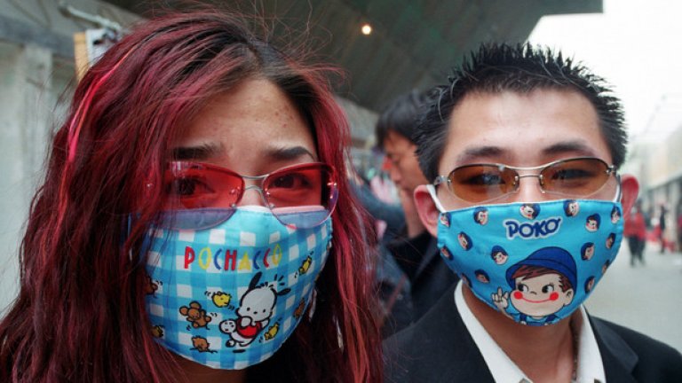 Преди десетина година маските за дихателна защита в Китай изглеждаха по този начин