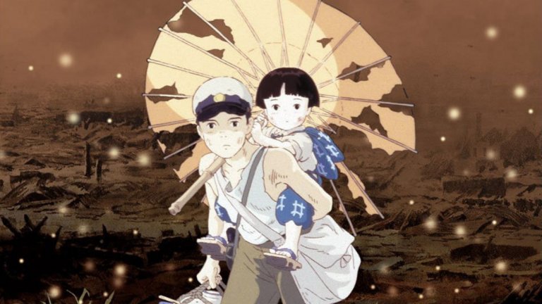 Grave of the Fireflies / "Гробът на светулките"
Когато говорим за анимации, едва ли някой се сеща за тежък и убийствено мрачен филм. Такъв обаче е "Гробът на светулките", разказващ за Япония в края на Втората световна война и за едно момче, което се опитва да спаси живота на малката си сестра. Още с първата си сцена, показваща как главният герой умира от глад, анимацията на режисьора Исао Такахата показва мъчителната реалност на една опустошена след войната страна - жертвите, болестите, глада и отчаянието.