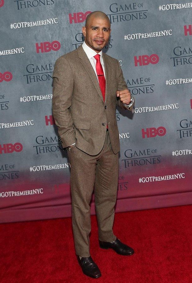 Боксьорът Мигел Кото на премиерата на четвъртия сезон на Game of Thrones на 18 март 2014-а в Ню Йорк