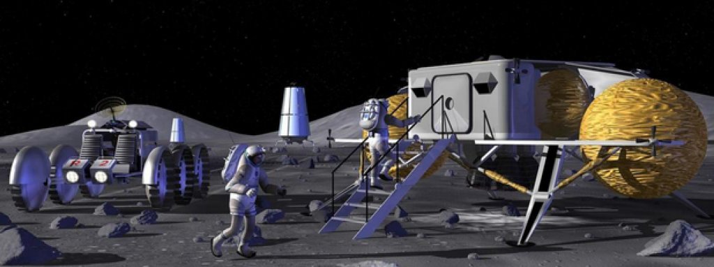 Ще направят каквото Америка не успя
Това не е първият случай, в който страна планира колонизиране на Луната. Америка е обмисляла идеята, конкретно при управлението на Джордж У. Буш. Снимката показва ранна концепция за американската база.