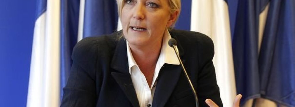 Marine Le Pen, France's National Front leader, speaks during a news conference the day after the first round of local elections at the party headquarters in Nanterre