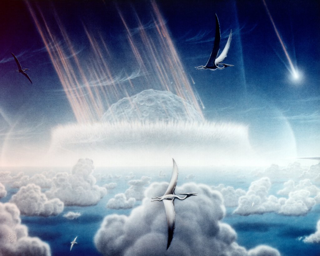 Chicxulub_impact_-_artist_impression