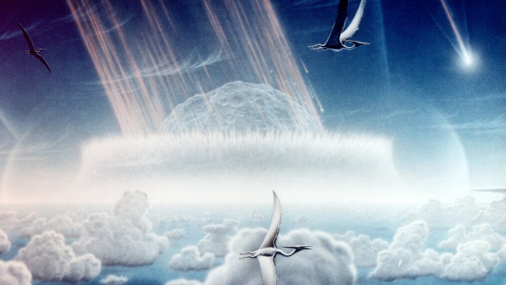 Chicxulub_impact_-_artist_impression