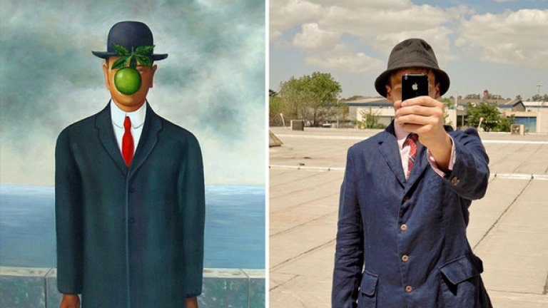 "Son Of Man" от Рене Магрит, снимка: Juan de Ezcurra