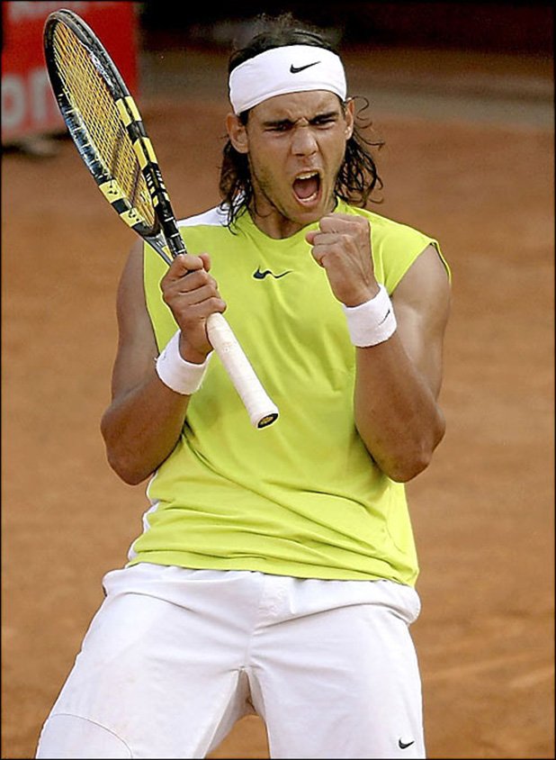 Мастърса в Рим, отново 2006-а. 6:7 (0), 7:6 (5), 6:4, 2:6, 7:6 (5). Петсетов трилър и пета победа за Надал над Федерер - 5:1. 

