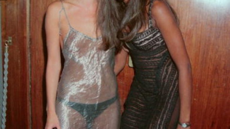 Кейт Мос и Наоми Кемпбъл на парти на модна агенция Elite през 1993-та
