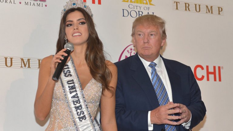Красиви жени и пари: новата Мис с милионера Доналд Тръмп, организатор на конкурса