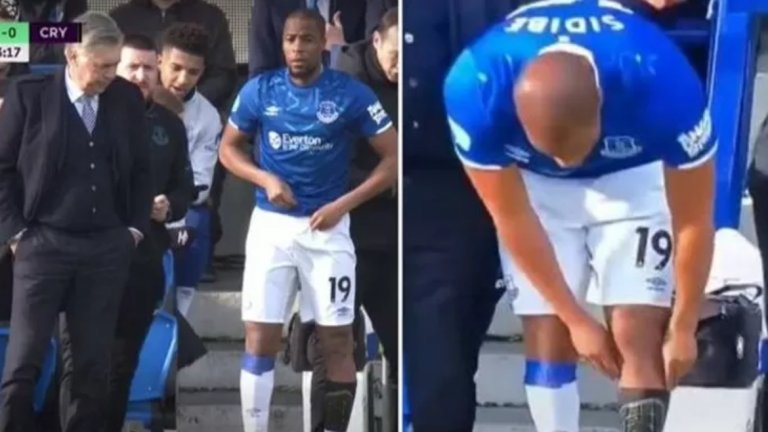 Анчелоти беше поразен, когато видя, че Сидибе тръгва да влиза на терена само с един чорап