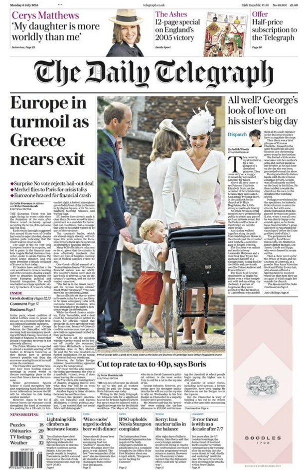 Според британския "Телеграф" Европа е в криза