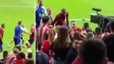 Юноша на Реал скочи да се бие в сектора с ултраси на Атлетико (видео)