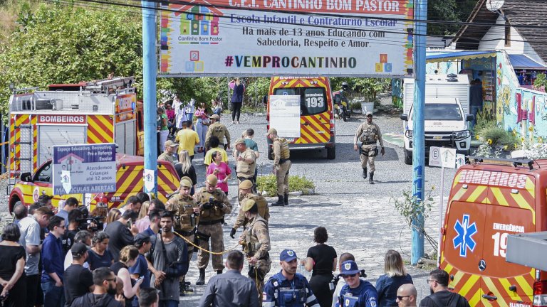 Мъж с брадва уби четири деца в детска градина в Бразилия