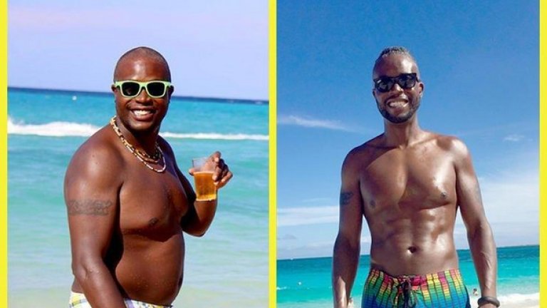 8. Майк Брискоу, 42 години, отслабва 34 килограма за 9 месеца. Тайната му е, че намалява пиенето. Всеки път след работа Майк пиел по 3 бири, а след това на вечеря – чаша вино с десерта. „Вече не пия всеки ден и не съм парти животно. А ако го правя, е чаша вино с жена ми.“