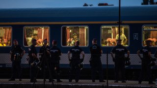 Doors Are Opened To Migrants At Budapest Railway Station