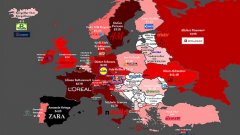 Така изглежда картата на богатството в Европа. 
(Вижте още в снимките)