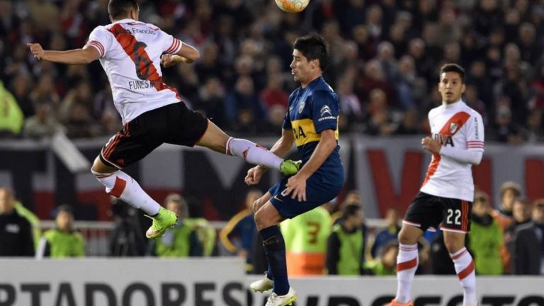 Фунес Мори в дербито Бока – Ривър