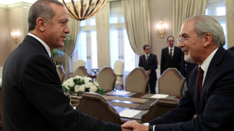 Това е първата среща на новоизбрания турски президент с лидера на ДПС