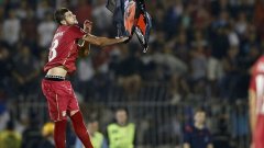 По време на мача между отборите на двете държави преди година в Белград Моринай пусна над стадиона дрон със знамето на "Велика Албания".