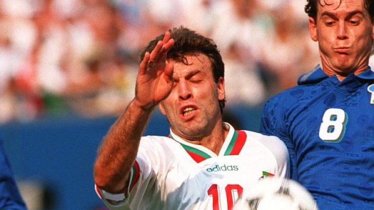 Най-големият успех в кариерата на Наско дойде през 1994 в САЩ, когато бе един от ключовите играчи на златното поколение на четвъртите в света. Централният нападател на България вкара втория си гол на Световно първенство при победата с 2:0 над Аржентина в груповата фаза, а на полуфинала срещу Италия  (на снимката), завършил 1:2, бе фаулиран за дузпа, реализирана от Христо Стоичков