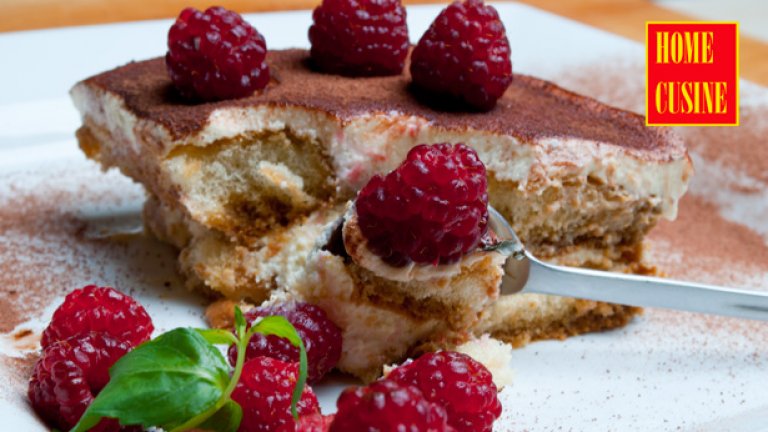 Тирамису с малини