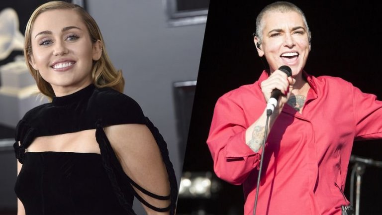 Шиниъд О'Конър срещу Майли Сайръс
През есента на 2013 г. Майли вече активно работеше по скандалния си имидж и използваше всеки шанс да демонстрира разюздано поведение. Малко изненадващо изпълнителката разкри пред Rolling Stone, че видеоклипът на Wrecking Ball, в който се появява съвсем разголена и ближе ковашки чук, е бил вдъхновен от Шиниъд О'Конър.
Ирландската певица реагира с отворено писмо, в което майчински посъветва Майли Сайръс да не позволява да бъде експлоатирана и твърде сексуализирана от музикалната индустрия.
Сайръс отговори предизвикателно като напомни как О'Конър скъса снимка на папата в живо телевизионно предаване в началото на 90-те. Впоследствие двете продължиха да разменят язвителни съобщения и отворени писма, като Шиниъд не се отказа да атакува по-младата си колежка и цяла година по-късно. Към момента не е съвсем ясно дали певиците са подобрили взаимоотношенията си.