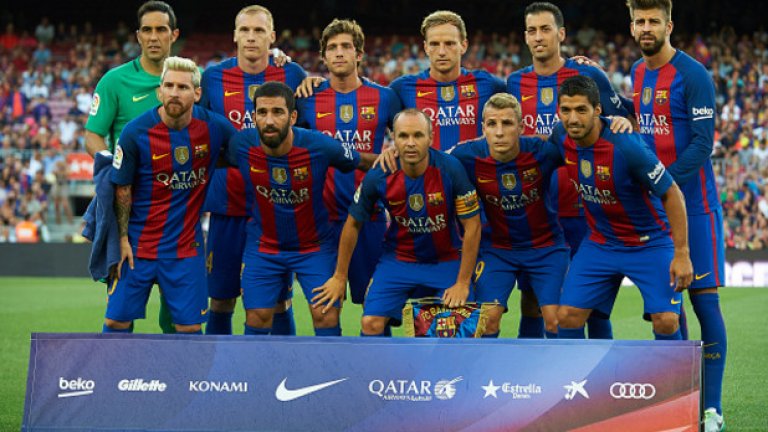 С два гола за победителите се отличи Лионел Меси, а веднъж се разписа Луис Суарес.