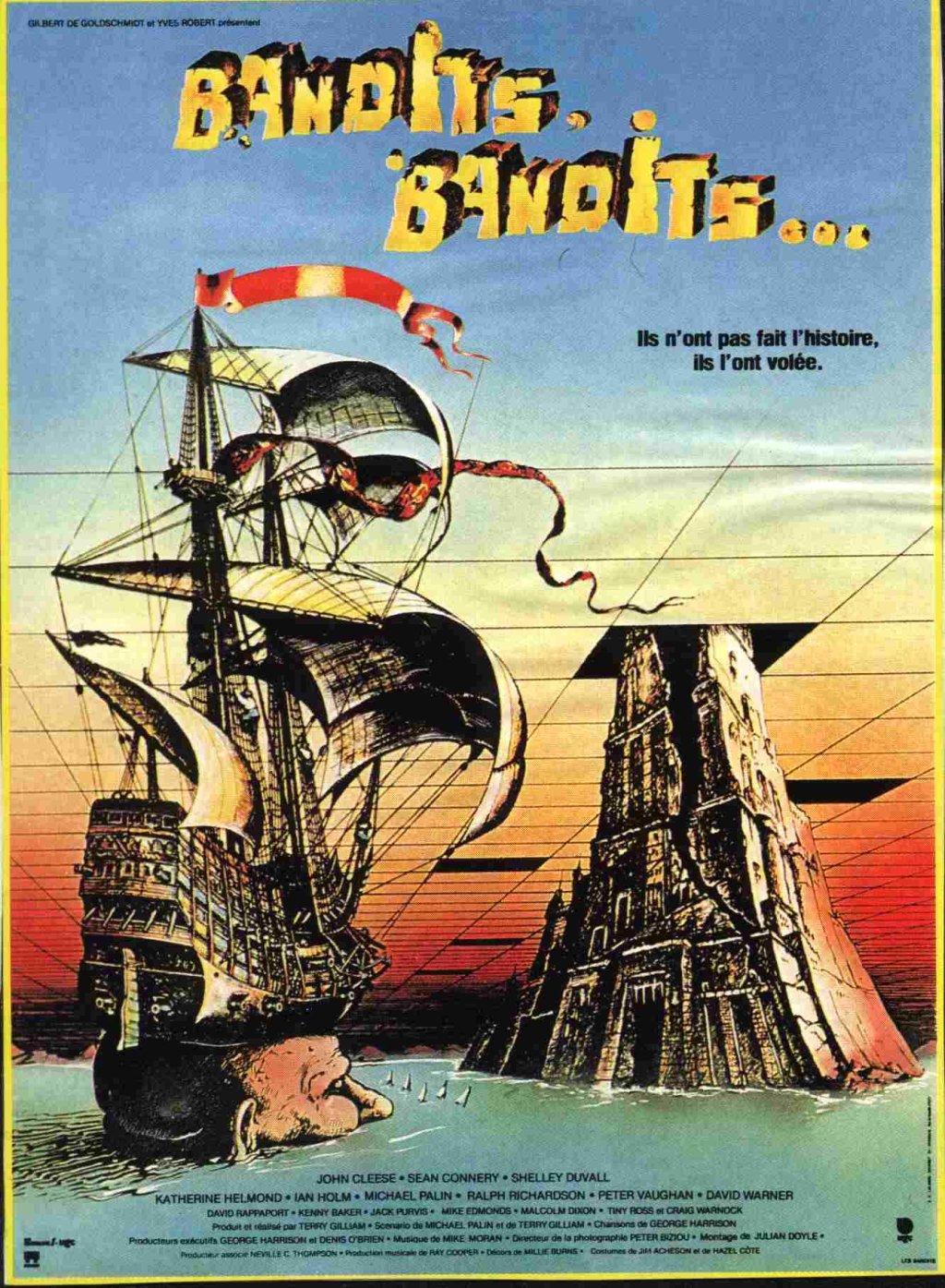 \"Бандити във времето\" (1981)
Изключителната изобретателност на Тери Гилиан разказва за младо момче и шест джуджета, който имат карта на вселената и я използват, за да крадат най-различни неща. 