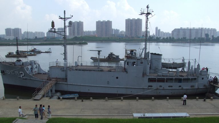 Американският кораб "Пуебло" днес представлява музей в Пхенян